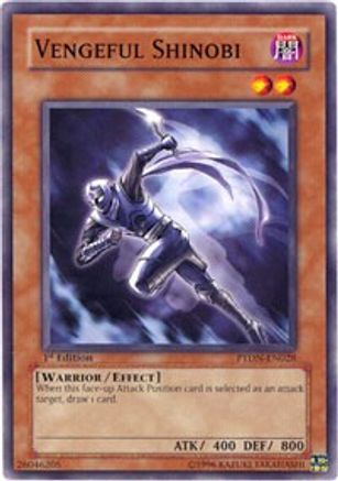 Vengeful Shinobi (PTDN-EN028) - Phantom Darkness 1st Edition - Premium Yugioh Single from Konami - Just $0.08! Shop now at Game Crave Tournament Store