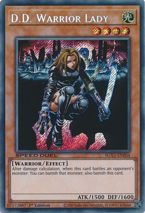 D.D. Warrior Lady (Secret Rare) (SGX1-ENE04) - Speed Duel GX: Duel Academy Box 1st Edition - Premium Yugioh Single from Konami - Just $0.98! Shop now at Game Crave Tournament Store