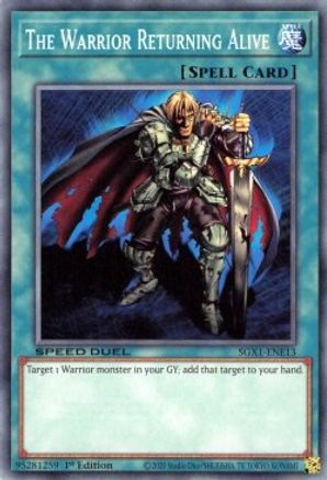 The Warrior Returning Alive (SGX1-ENE13) - Speed Duel GX: Duel Academy Box 1st Edition - Premium Yugioh Single from Konami - Just $0.25! Shop now at Game Crave Tournament Store