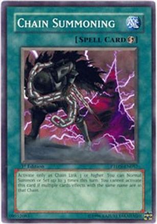 Chain Summoning (PTDN-EN057) - Phantom Darkness 1st Edition - Premium Yugioh Single from Konami - Just $0.28! Shop now at Game Crave Tournament Store