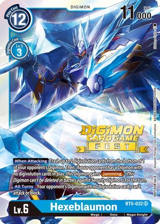 Hexeblaumon (Digimon Card Game Fest 2022) (BT5-032) - Battle of Omni Foil - Premium Digimon Single from Bandai - Just $0.74! Shop now at Game Crave Tournament Store