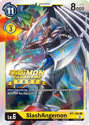 SlashAngemon (Digimon Card Game Fest 2022) (BT1-062) - Release Special Booster Foil - Premium Digimon Single from Bandai - Just $0.52! Shop now at Game Crave Tournament Store