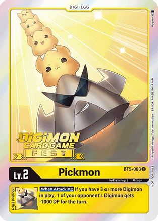 Pickmon (Digimon Card Game Fest 2022) (BT5-003) - Battle of Omni Foil - Premium Digimon Single from Bandai - Just $0.25! Shop now at Game Crave Tournament Store