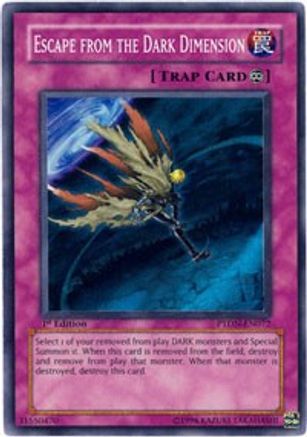 Escape from the Dark Dimension (PTDN-EN072) - Phantom Darkness Unlimited - Premium Yugioh Single from Konami - Just $0.53! Shop now at Game Crave Tournament Store
