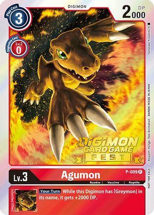 Agumon - P-009 (Digimon Card Game Fest 2022) (P-009) - Digimon Promotion Cards Foil - Premium Digimon Single from Bandai - Just $0.66! Shop now at Game Crave Tournament Store