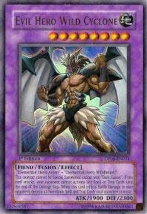 Evil Hero Wild Cyclone (DP06-EN011) - Duelist Pack 6: Jaden Yuki 3 1st Edition - Premium Yugioh Single from Konami - Just $1.88! Shop now at Game Crave Tournament Store