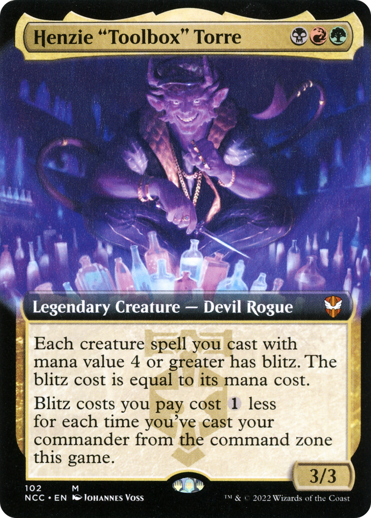 Henzie "Toolbox" Torre (NCC-102) - New Capenna Commander: (Extended Art) - Premium MTG Single from Wizards of the Coast - Just $0.64! Shop now at Game Crave Tournament Store