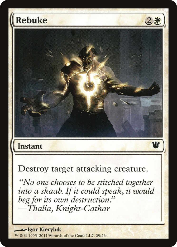 Rebuke (ISD-029) - Innistrad Foil - Premium MTG Single from Wizards of the Coast - Just $0.08! Shop now at Game Crave Tournament Store