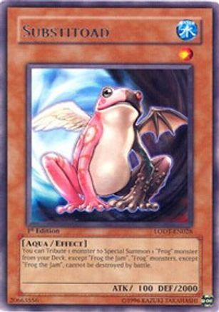 Substitoad (LODT-EN028) - Light of Destruction 1st Edition - Premium Yugioh Single from Konami - Just $2.11! Shop now at Game Crave Tournament Store