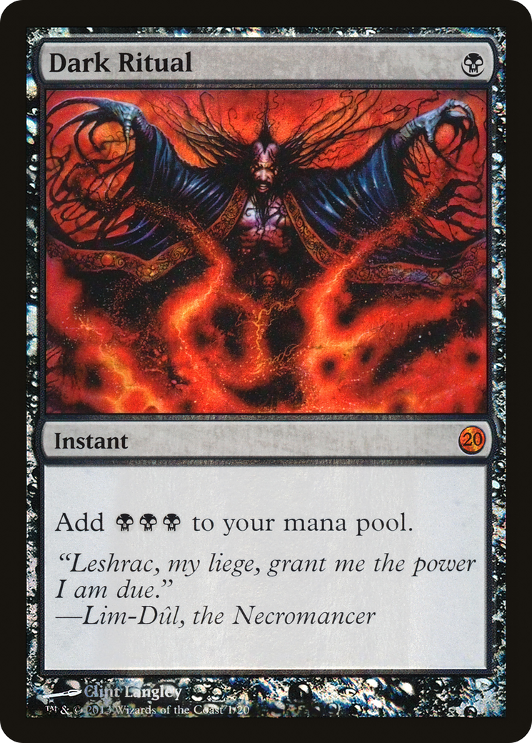 Dark Ritual (V13-001) - From the Vault: Twenty Foil - Premium MTG Single from Wizards of the Coast - Just $3.15! Shop now at Game Crave Tournament Store