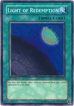 Light of Redemption (LODT-EN057) - Light of Destruction 1st Edition - Premium Yugioh Single from Konami - Just $0.27! Shop now at Game Crave Tournament Store