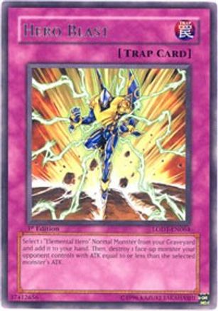 Hero Blast (LODT-EN064) - Light of Destruction Unlimited - Premium Yugioh Single from Konami - Just $0.90! Shop now at Game Crave Tournament Store