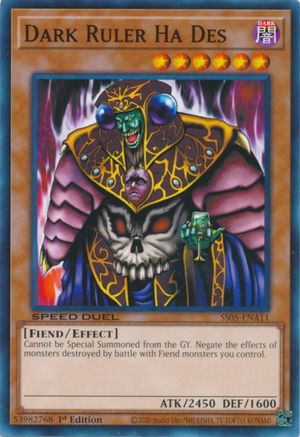 Dark Ruler Ha Des (STP3-EN001) - Speed Duel: Tournament Pack 3 Unlimited - Premium Yugioh Single from Konami - Just $2.07! Shop now at Game Crave Tournament Store