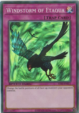 Windstorm of Etaqua (STP3-EN011) - Speed Duel: Tournament Pack 3 Unlimited - Premium Yugioh Single from Konami - Just $1.04! Shop now at Game Crave Tournament Store