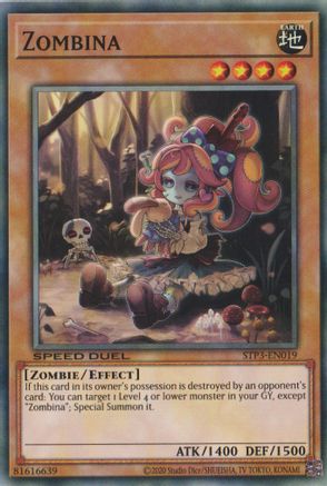 Zombina (STP3-EN019) - Speed Duel: Tournament Pack 3 Unlimited - Premium Yugioh Single from Konami - Just $0.40! Shop now at Game Crave Tournament Store