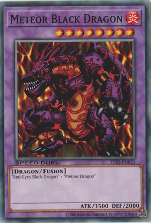 Meteor Black Dragon (STP3-EN021) - Speed Duel: Tournament Pack 3 Unlimited - Premium Yugioh Single from Konami - Just $0.19! Shop now at Game Crave Tournament Store