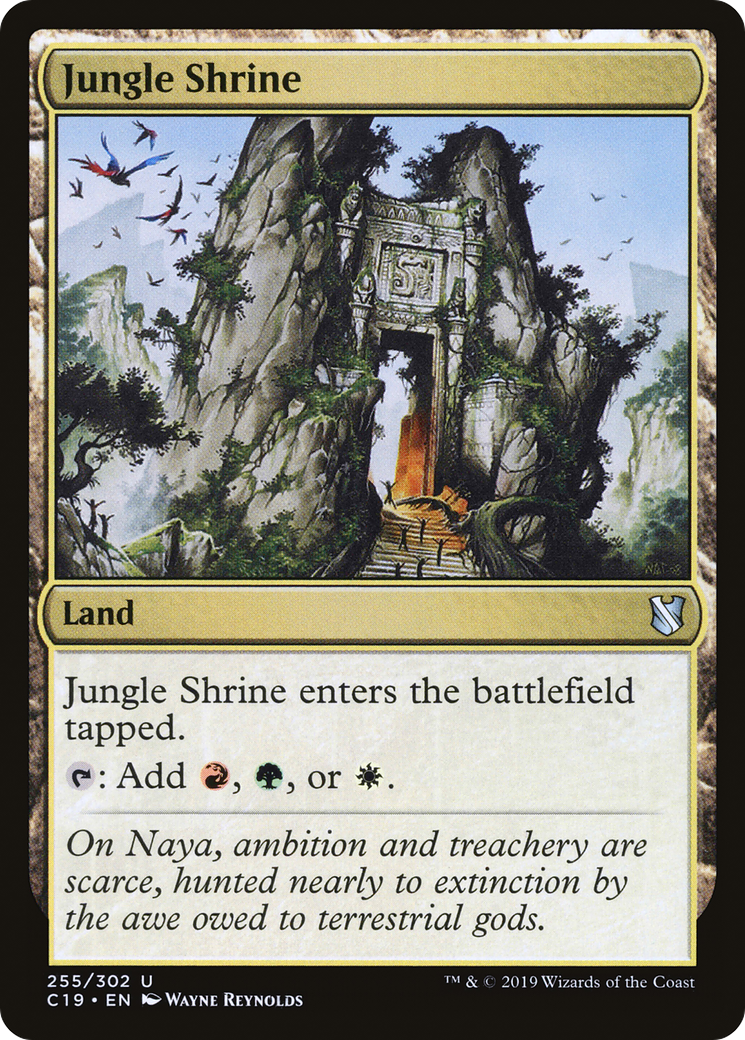 Jungle Shrine (C19-255) - Commander 2019 - Premium MTG Single from Wizards of the Coast - Just $0.09! Shop now at Game Crave Tournament Store