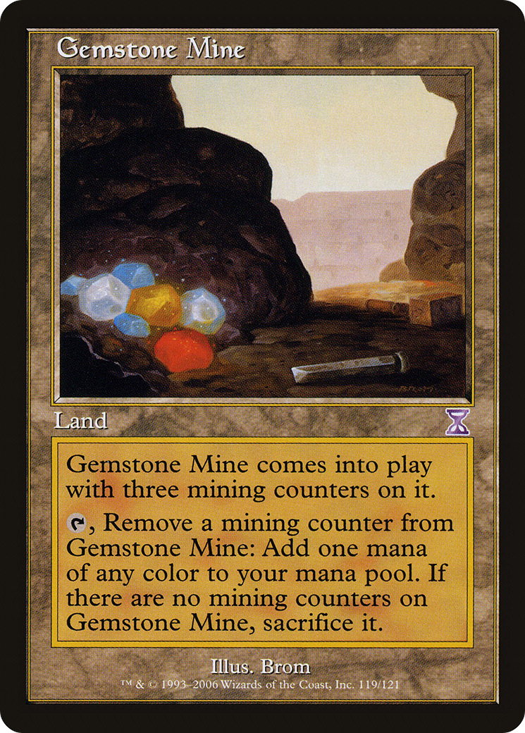 Gemstone Mine (TSB-119) - Time Spiral Timeshifted - Premium MTG Single from Wizards of the Coast - Just $0.42! Shop now at Game Crave Tournament Store