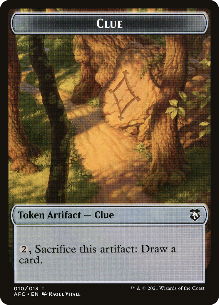 Clue (TAFC-010) - Forgotten Realms Commander Tokens - Premium MTG Single from Wizards of the Coast - Just $0! Shop now at Game Crave Tournament Store