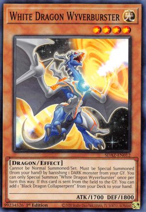 White Dragon Wyverburster (SDAZ-EN012) - Structure Deck: Albaz Strike 1st Edition - Premium Yugioh Single from Konami - Just $0.25! Shop now at Game Crave Tournament Store