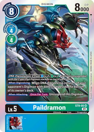 Paildramon (ST9-05) - Starter Deck 09: Ultimate Ancient Dragon Foil - Premium Digimon Single from Bandai - Just $0.77! Shop now at Game Crave Tournament Store