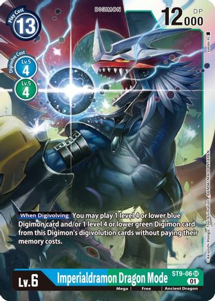 Imperialdramon Dragon Mode (ST9-06) - Starter Deck 09: Ultimate Ancient Dragon Foil - Premium Digimon Single from Bandai - Just $0.25! Shop now at Game Crave Tournament Store