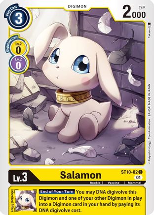 Salamon (ST10-02) - Starter Deck 10: Parallel World Tactician - Premium Digimon Single from Bandai - Just $0.25! Shop now at Game Crave Tournament Store