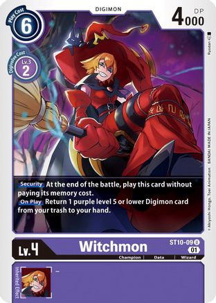 Witchmon (ST10-09) - Starter Deck 10: Parallel World Tactician - Premium Digimon Single from Bandai - Just $0.25! Shop now at Game Crave Tournament Store