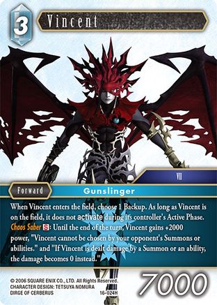 Vincent (EMISSARIES OF LIGHT) Foil - Premium Final Fantasy Single from Emissaries of Light - Just $0.42! Shop now at Game Crave Tournament Store