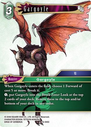 Gargoyle (EMISSARIES OF LIGHT) Foil - Premium Final Fantasy Single from Emissaries of Light - Just $0.25! Shop now at Game Crave Tournament Store
