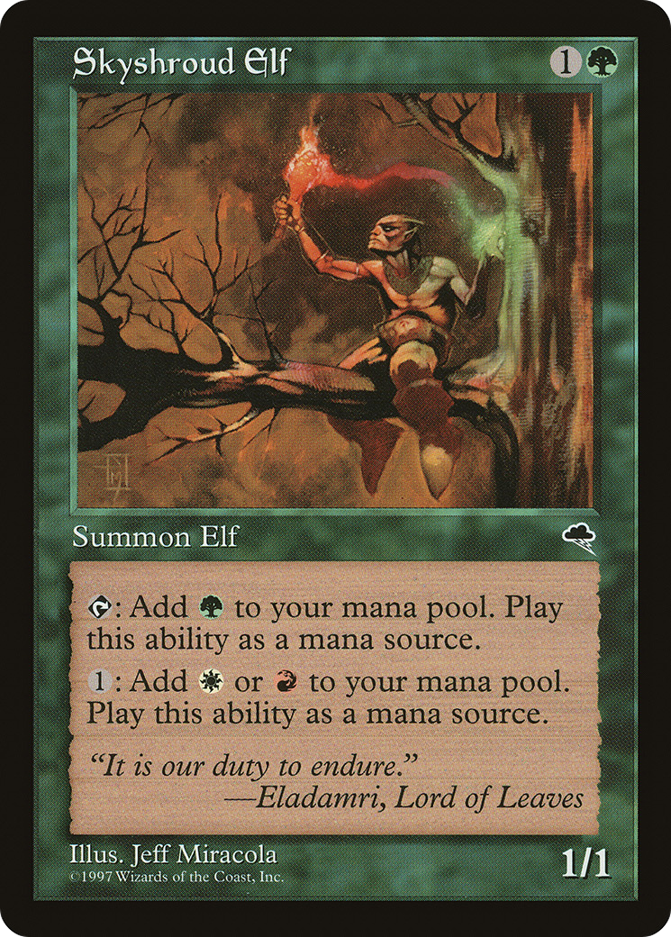 Skyshroud Elf (TMP-255) - Tempest - Premium MTG Single from Wizards of the Coast - Just $0.25! Shop now at Game Crave Tournament Store