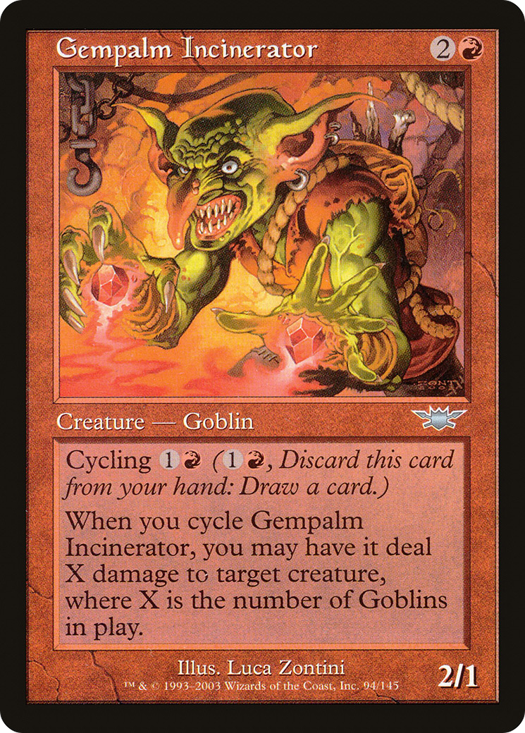 Gempalm Incinerator (LGN-094) - Legions Foil - Premium MTG Single from Wizards of the Coast - Just $13.34! Shop now at Game Crave Tournament Store