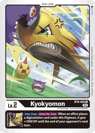 Kyokyomon (BT8-005) - New Awakening - Premium Digimon Single from Bandai - Just $0.25! Shop now at Game Crave Tournament Store