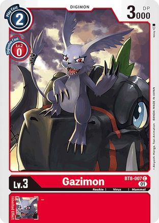 Gazimon (BT8-007) - New Awakening - Premium Digimon Single from Bandai - Just $0.25! Shop now at Game Crave Tournament Store