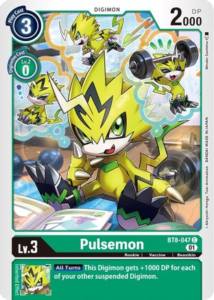 Pulsemon (BT8-047) - New Awakening - Premium Digimon Single from Bandai - Just $0.25! Shop now at Game Crave Tournament Store