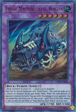 Fossil Machine Skull Wagon (GFP2-EN020) - Ghosts From the Past: The 2nd Haunting 1st Edition - Premium Yugioh Single from Konami - Just $0.24! Shop now at Game Crave Tournament Store