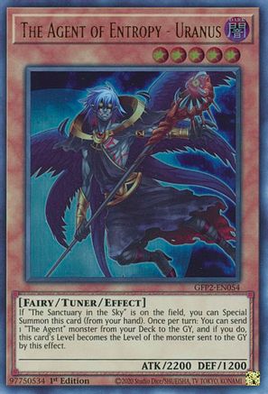The Agent of Entropy - Uranus (GFP2-EN054) - Ghosts From the Past: The 2nd Haunting 1st Edition - Premium Yugioh Single from Konami - Just $0.25! Shop now at Game Crave Tournament Store