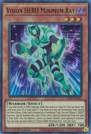 Vision HERO Minimum Ray (GFP2-EN055) - Ghosts From the Past: The 2nd Haunting 1st Edition - Premium Yugioh Single from Konami - Just $0.25! Shop now at Game Crave Tournament Store