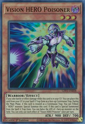 Vision HERO Poisoner (GFP2-EN058) - Ghosts From the Past: The 2nd Haunting 1st Edition - Premium Yugioh Single from Konami - Just $0.25! Shop now at Game Crave Tournament Store