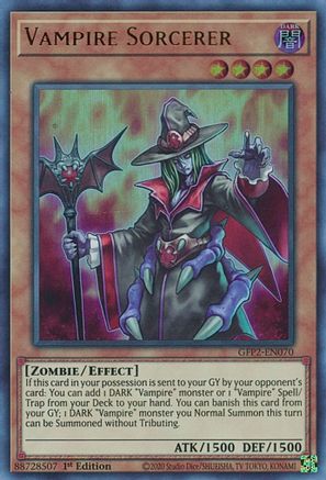 Vampire Sorcerer (GFP2-EN070) - Ghosts From the Past: The 2nd Haunting 1st Edition - Premium Yugioh Single from Konami - Just $0.08! Shop now at Game Crave Tournament Store