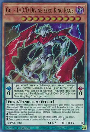 Go! - D/D/D Divine Zero King Rage (GFP2-EN080) - Ghosts From the Past: The 2nd Haunting 1st Edition - Premium Yugioh Single from Konami - Just $0.25! Shop now at Game Crave Tournament Store