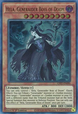 Hela, Generaider Boss of Doom (GFP2-EN090) - Ghosts From the Past: The 2nd Haunting 1st Edition - Premium Yugioh Single from Konami - Just $0.25! Shop now at Game Crave Tournament Store