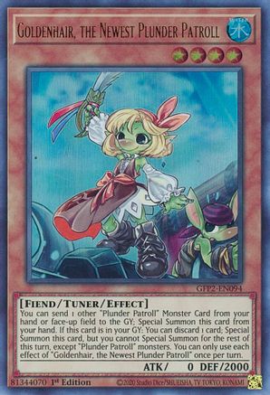 Goldenhair, the Newest Plunder Patroll (GFP2-EN094) - Ghosts From the Past: The 2nd Haunting 1st Edition - Premium Yugioh Single from Konami - Just $0.26! Shop now at Game Crave Tournament Store