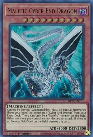 Malefic Cyber End Dragon (GFP2-EN101) - Ghosts From the Past: The 2nd Haunting 1st Edition - Premium Yugioh Single from Konami - Just $0.25! Shop now at Game Crave Tournament Store