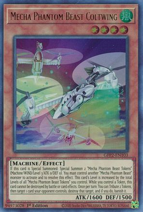 Mecha Phantom Beast Coltwing (GFP2-EN103) - Ghosts From the Past: The 2nd Haunting 1st Edition - Premium Yugioh Single from Konami - Just $0.25! Shop now at Game Crave Tournament Store