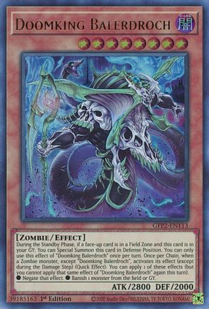Doomking Balerdroch (GFP2-EN113) - Ghosts From the Past: The 2nd Haunting 1st Edition - Premium Yugioh Single from Konami - Just $0.25! Shop now at Game Crave Tournament Store