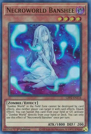 Necroworld Banshee (GFP2-EN114) - Ghosts From the Past: The 2nd Haunting 1st Edition - Premium Yugioh Single from Konami - Just $0.37! Shop now at Game Crave Tournament Store