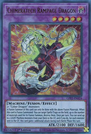 Chimeratech Rampage Dragon (GFP2-EN124) - Ghosts From the Past: The 2nd Haunting 1st Edition - Premium Yugioh Single from Konami - Just $0.25! Shop now at Game Crave Tournament Store