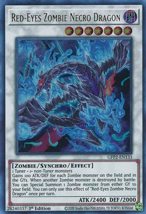 Red-Eyes Zombie Necro Dragon (GFP2-EN133) - Ghosts From the Past: The 2nd Haunting 1st Edition - Premium Yugioh Single from Konami - Just $0.76! Shop now at Game Crave Tournament Store