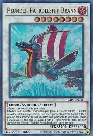 Plunder Patrollship Brann (GFP2-EN135) - Ghosts From the Past: The 2nd Haunting 1st Edition - Premium Yugioh Single from Konami - Just $0.25! Shop now at Game Crave Tournament Store